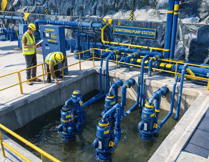 Tsurumi mining equipment in operation