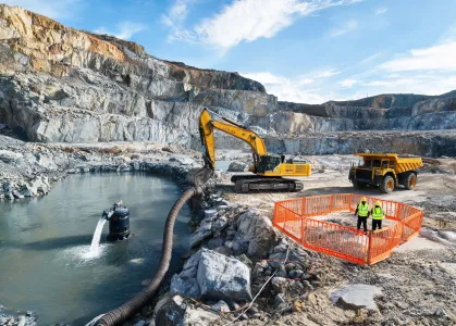 Quarry operations equipment application