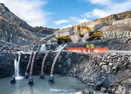 Open-pit mining equipment application